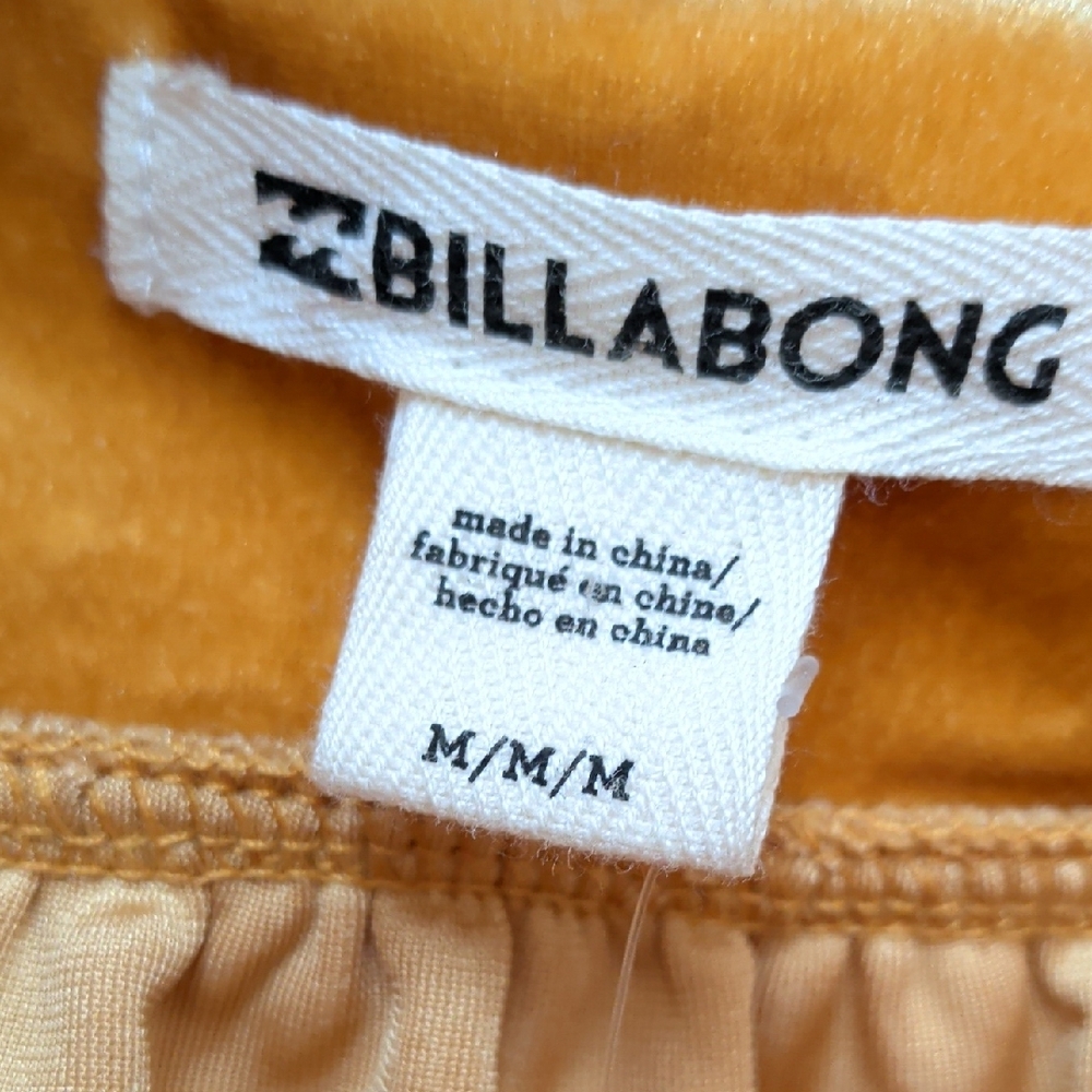 Billabong Lush Velvet Dress in Golden Mustard - Picture 4 of 10